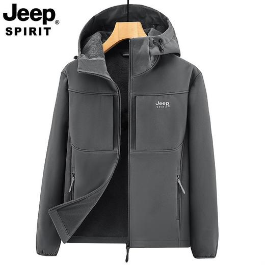 JEEP SPIRIT男装春秋新款外套大码男士多口袋休闲加厚夹克JC7650 商品图4