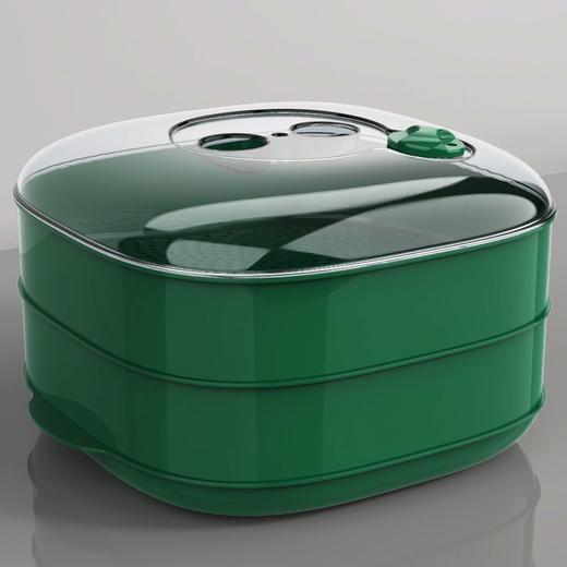 【加厚】微波炉蒸笼专用器皿包子馒头加热带盖家用蒸盒米饭盒蒸饭 商品图2