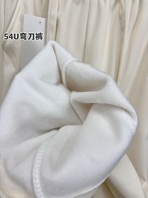 D112733冬款2025内加绒灯芯绒松紧腰微阔腿裤女裤 商品图11