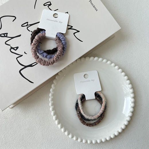 彩色毛线皮筋组合皮筋（3根）-纪念日百货门店同款167044339 商品图2