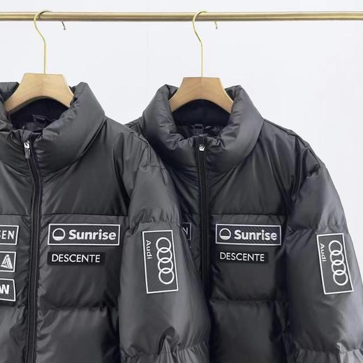 D112706新品皮羽绒字母微标印花图案立领宽松长袖羽绒服男女同款 商品图11