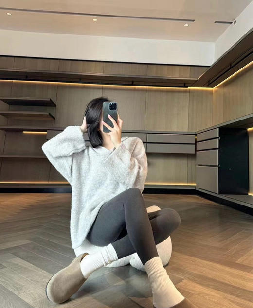 1127-3 羊毛保暖高腰深裆大弹力打底神裤 我穿40刚好 商品图4