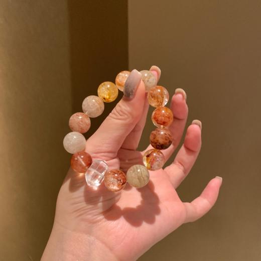 ARSIS｜晶石系列 正财鸿运·千层幽灵红胶花串珠手链 商品图1