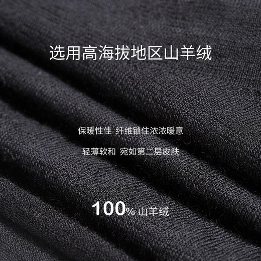 超轻薄羊绒高领打底衫SJS96W001N 商品图2