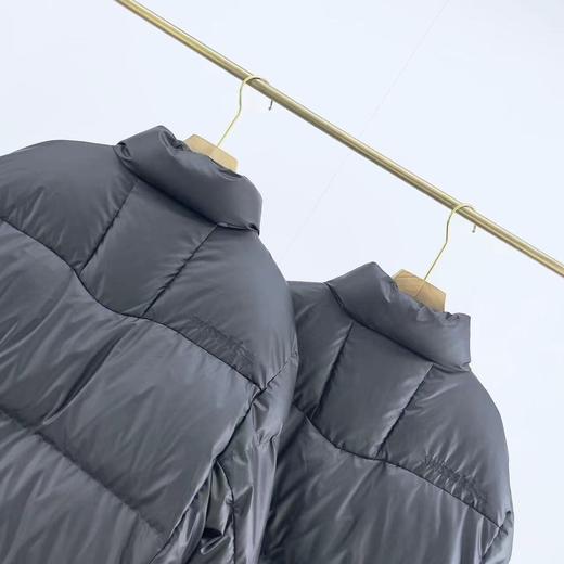 D112706新品皮羽绒字母微标印花图案立领宽松长袖羽绒服男女同款 商品图13