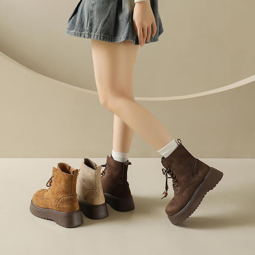 “四季战靴”！【透梦--英伦风复古马丁靴】单款/加绒款/长筒款三款可选 商品图10