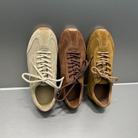 真皮复古美拉德加绒平底德训鞋！2025秋冬女款软底休闲板鞋阿甘鞋！