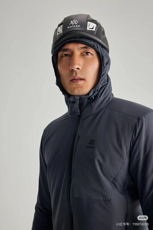 【秒杀价已调 直接拍】2款棉衣 凯乐石 男士轻薄立领款和连帽款 2款 防水的 运动棉服 轻巧 保暖 柔软 防水 商品图10