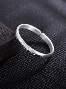 【繁花之恋】子佩集S999银手工手镯原创设计【55061114】2407