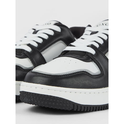 GXG通勤男鞋简约休闲运动鞋经典黑白熊猫配色休闲板鞋 商品图4