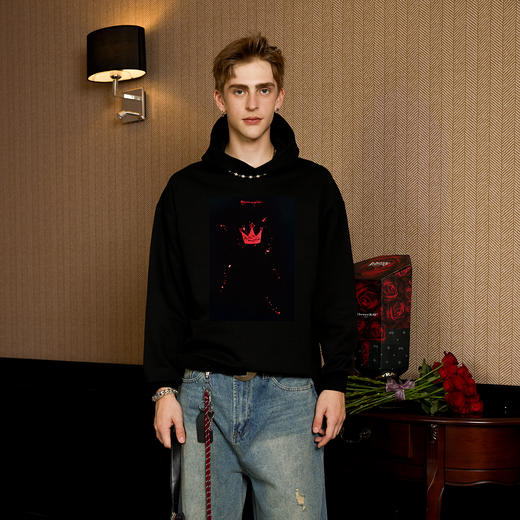 IDEVERRAY【陈立农联名款】青春为名皇冠卫衣 商品图2