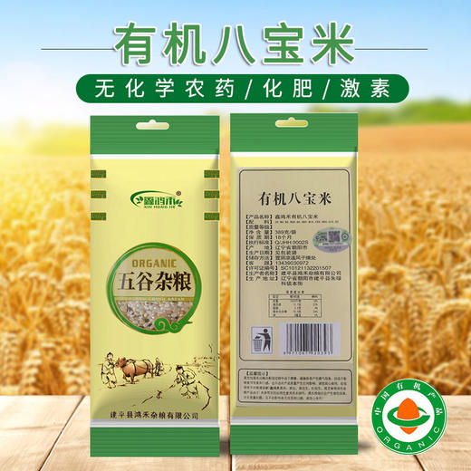 有机杂粮八宝米389g真空包装袋组合粗粮糙米饭八宝粥米五谷杂粮营养早餐 商品图3