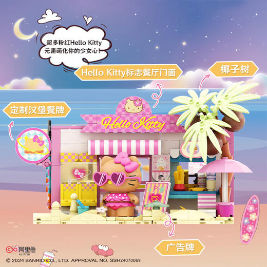 TOP TOY 三丽鸥滨海假日系列-HELLO KITTY汉堡餐厅TC2032 商品图4