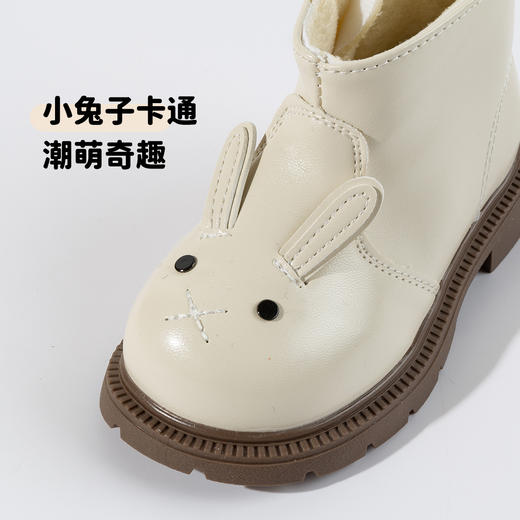 贝贝怡加绒稳步鞋女童宝宝鞋马丁靴ZB4EX025 商品图7