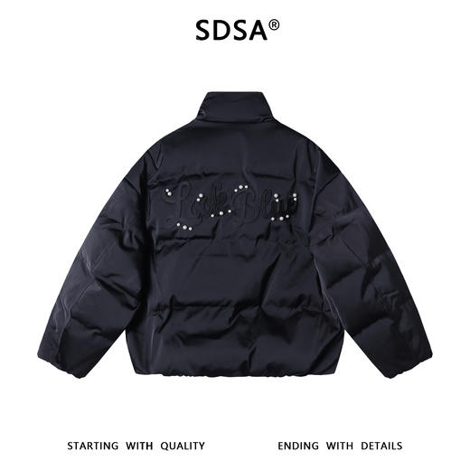 85088SDSA男士秋冬新款痞帅男装美式珠子字母羽绒服外套立领百搭高街 商品图5
