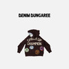 日本DD童装 DENIM DUNGAREE 复古徽章连帽衫夹克 商品缩略图3