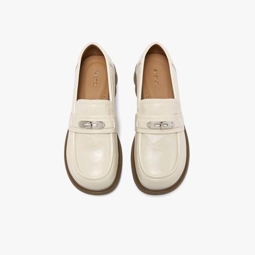 【云粉节】BF楼百思图2026春新款英伦风厚底粗跟乐福鞋小皮鞋女单鞋BV111AA6吊牌价799，现价439 商品图8