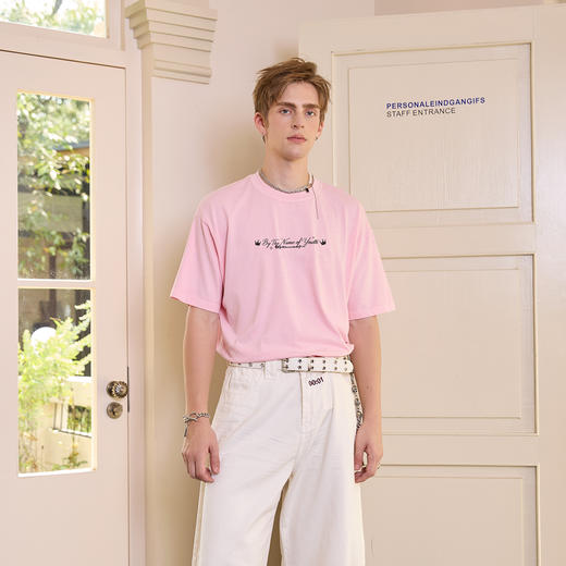 IDEVERRAY【陈立农联名款】青春为名聆听粉丝福利款全棉圆领T恤 商品图4