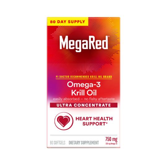 【静姐专属】香港直邮 MegaRed脉拓 超纯磷虾油胶囊750mg80粒 商品图5