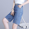 大码天丝牛仔短裤女夏季薄款新款宽松胖mm松紧腰冰丝裤子五分外穿 商品缩略图2