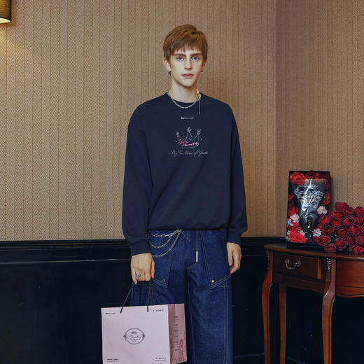 IDEVERRAY【陈立农联名款】青春为名皇冠加冕小王子圆领长袖卫衣 商品图2