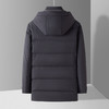 【90鸭绒】罗蒙冬季连帽羽绒服男士抗寒保暖休闲中长款加厚羽绒外套男 商品缩略图4