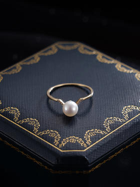 子佩集G14K海水珍珠戒指【S90016011】K金珍珠2410