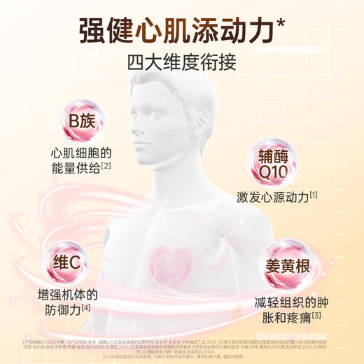 【德国双心】辅酶q10姜黄胶囊升级版辅酶保护心脏 3盒装 商品图2