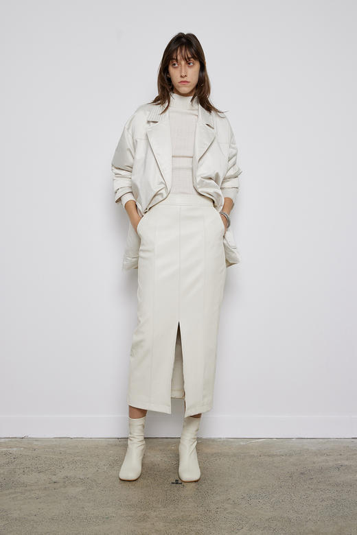 中长款西服领内绗棉服 商品图0