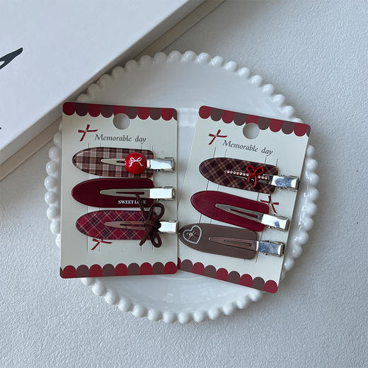 FGKH复古咖红元素无痕组合夹-纪念日百货门店同款167797111 商品图2