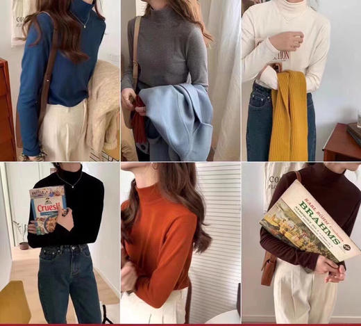 韩国订单20色羊绒针织衫2件 商品图12