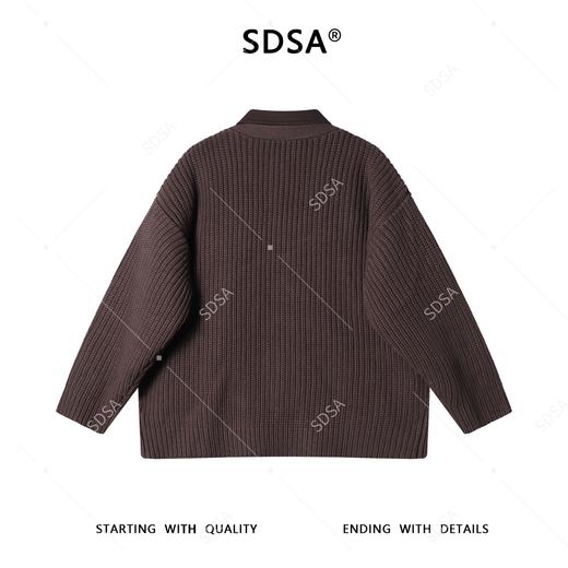 H905SDSA男士秋冬新款痞帅男装韩版翻领针织羽绒服外套拼接百搭时尚 商品图5