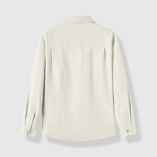 GXG男装【含莱赛尔】25秋季日系复古工装休闲翻领男式长袖衬衫K&C 商品图5