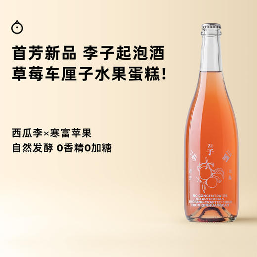 企鹅市集|首芳 李子苹果起泡酒 天然果酒 0香精不加水纯水果发酵  爆汁浆果香甜 商品图0
