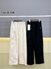 D112733冬款2025内加绒灯芯绒松紧腰微阔腿裤女裤 商品缩略图0
