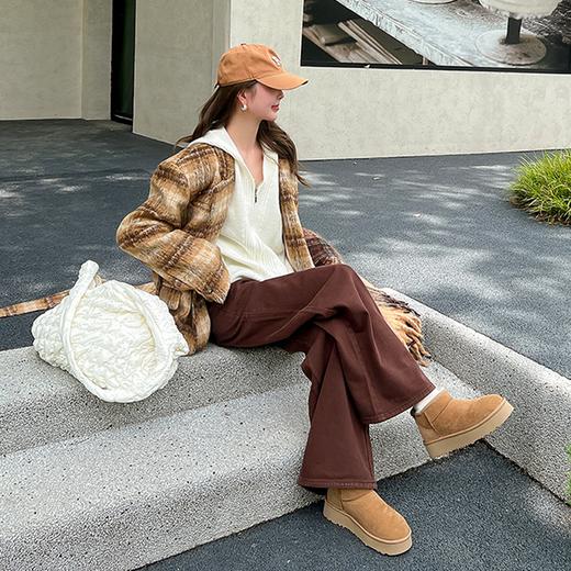 现货现发 桑坡直发 尺码偏小，拍大一码 新款雪地靴合集 桑坡鞋雪地靴 新款羊皮毛一体雪地靴 加厚保暖 寒冬无惧 源头直发价更优！保暖加倍，时髦翻倍，寒冬无惧！ 商品图2