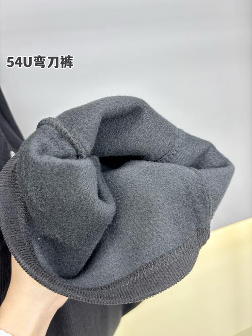 D112733冬款2025内加绒灯芯绒松紧腰微阔腿裤女裤 商品图12