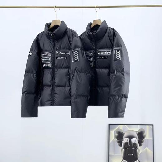 D112706新品皮羽绒字母微标印花图案立领宽松长袖羽绒服男女同款 商品图10