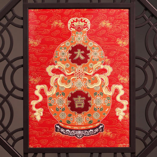 景德镇《平安大吉》银瓷板画 原型乾隆收藏 银瓷双面设计 双大师打造 商品图1