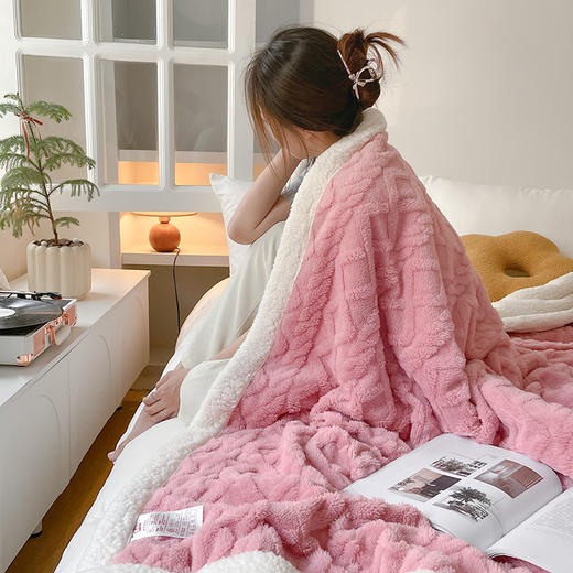 双层加厚风 塔芙绒加厚毛毯【冬季床品专场】 商品图5