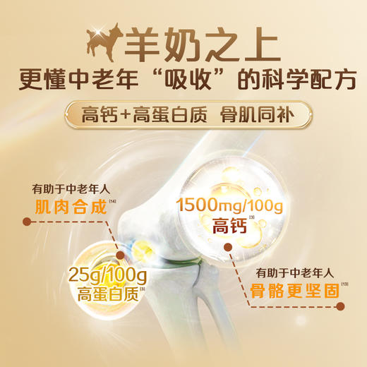 佳贝艾特营嘉高钙益生菌140g成人中老年奶粉 商品图5