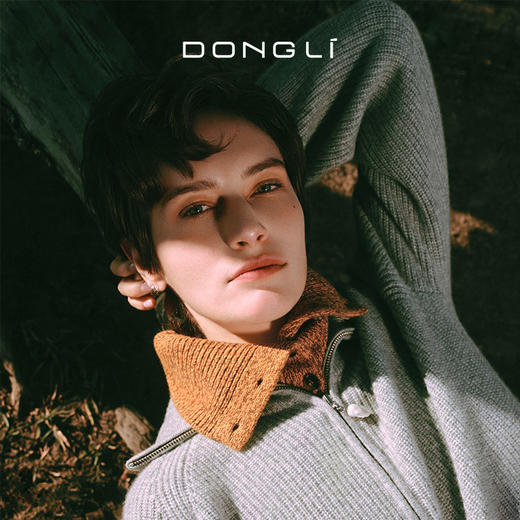 东黎 • 童心未远 绵绵黑巧 山羊绒冬季花纱围脖 5403 商品图0