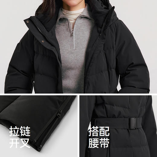 森马中国国家地理系列羽绒服女冬季长款90绒子鹅绒防风防雨冲锋衣 商品图3