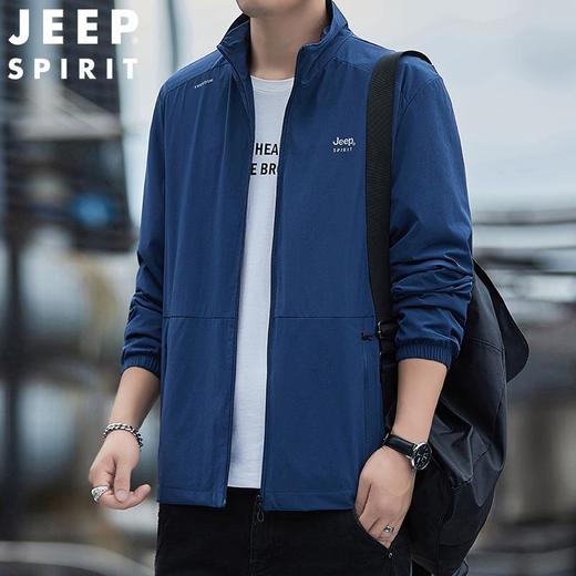 JEEP SPIRIT秋冬男士时尚休闲夹克舒适开衫双面弹外套7295 商品图3