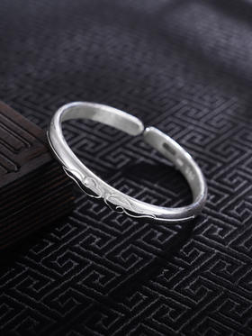 【祥云轻笼】子佩集S999银手工手镯原创设计【55081115】2407