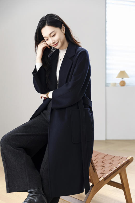 火桐hooton Couture系列 2024新款全羊绒大衣V091 商品图2