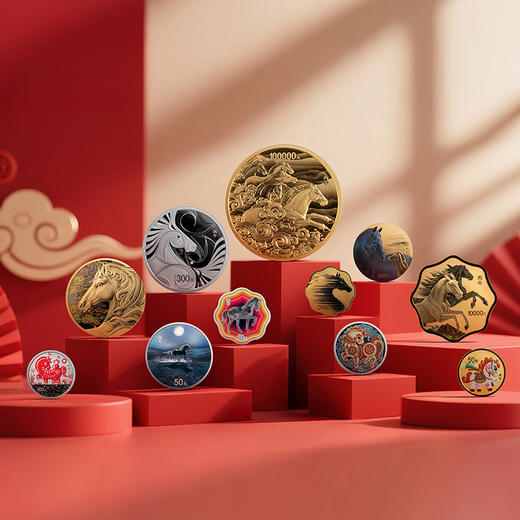 2026马年生肖币1公斤圆形银币 商品图1