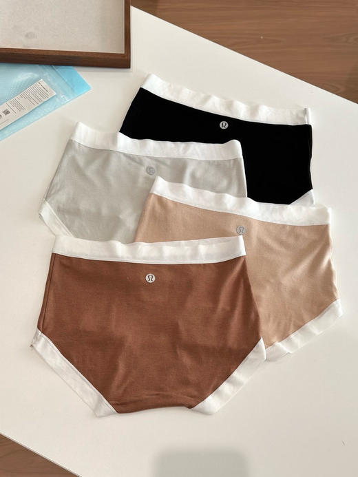 原单版本Lu磨毛女士中腰内裤4条112707 商品图0