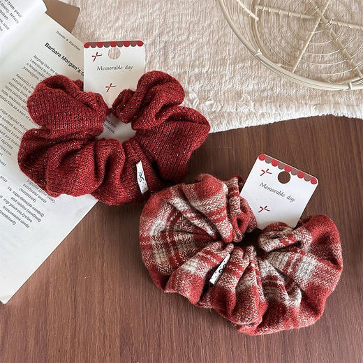 FGKH复古咖红肠圈发圈-纪念日百货门店同款167796864 商品图2