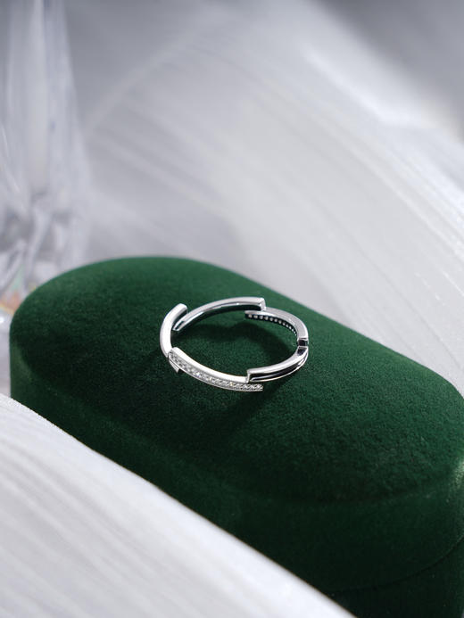 子佩集S925银【清姿】戒指【J03221】纯银时尚锆石交织2410 商品图0